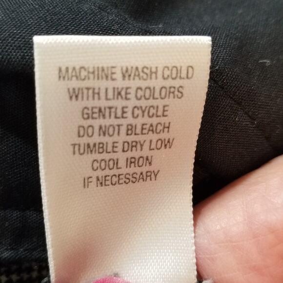 CJ Banks Women's Career Black White Houndstooth Cropped Stretch Pants Size 14W - Picture 11 of 11